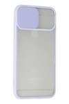 Mey İthalat®  iPhone 6 Kılıf Palm Buzlu Kamera Sürgülü Silikon - Lila
