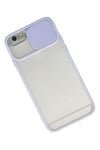 Mey İthalat®  iPhone 6 Kılıf Palm Buzlu Kamera Sürgülü Silikon - Lila