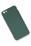 Mey İthalat®  iPhone 6 Plus Kılıf Nano içi Kadife Silikon - Koyu Yeşil