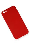 Mey İthalat®  iPhone 6 Plus Kılıf Nano içi Kadife Silikon - Kırmızı