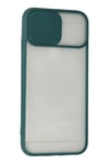 Mey İthalat®  iPhone 6 Plus Kılıf Palm Buzlu Kamera Sürgülü Silikon - Yeşil