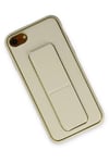 Mey İthalat®  iPhone 7 Kılıf Coco Deri Standlı Kapak - Beyaz