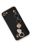 Mey İthalat®  iPhone 7 Kılıf Esila Silikon - Siyah