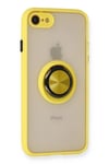 Mey İthalat®  iPhone 7 Kılıf Montreal Yüzüklü Silikon Kapak - Sarı