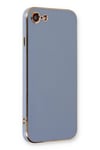 Mey İthalat®  iPhone 7 Kılıf Volet Silikon - Mavi