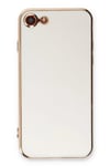 Mey İthalat®  iPhone 7 Kılıf Volet Silikon - Beyaz