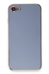 Mey İthalat®  iPhone 7 Kılıf Volet Silikon - Mavi