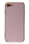 Mey İthalat®  iPhone 7 Kılıf Volet Silikon - Mor