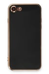 Mey İthalat®  iPhone 7 Kılıf Volet Silikon - Siyah