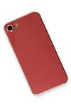 Mey İthalat®  iPhone 7 Kılıf Volet Silikon - Kırmızı