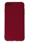 Mey İthalat®  iPhone 7 Plus Kılıf First Silikon - Bordo