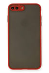 Mey İthalat®  iPhone 7 Plus Kılıf Montreal Silikon Kapak - Kırmızı