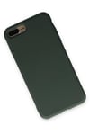Mey İthalat®  iPhone 7 Plus Kılıf Nano içi Kadife Silikon - Koyu Yeşil