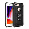 Mey İthalat®  iPhone 7 Plus Kılıf Sofya Yüzüklü Silikon Kapak - Siyah