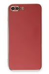 Mey İthalat®  iPhone 7 Plus Kılıf Volet Silikon - Kırmızı