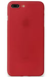 Mey İthalat®  iPhone 8 Plus Kılıf PP Ultra İnce Kapak - Kırmızı