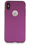 Mey İthalat®  iPhone X Kılıf First Silikon - Mürdüm