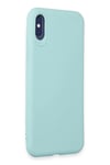 Mey İthalat®  iPhone X Kılıf First Silikon - Turkuaz