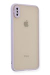 Mey İthalat®  iPhone X Kılıf Montreal Silikon Kapak - Mor
