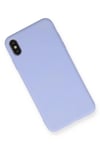 Mey İthalat®  iPhone X Kılıf Nano içi Kadife Silikon - Lila