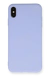 Mey İthalat®  iPhone X Kılıf Nano içi Kadife Silikon - Lila