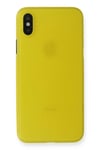 Mey İthalat®  iPhone X Kılıf PP Ultra İnce Kapak - Sarı
