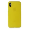 Mey İthalat®  iPhone X Kılıf PP Ultra İnce Kapak - Sarı