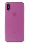 Mey İthalat®  iPhone X Kılıf PP Ultra İnce Kapak - Pembe