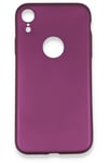 Mey İthalat®  iPhone XR Kılıf First Silikon - Mürdüm