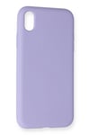 Mey İthalat®  iPhone XR Kılıf Nano içi Kadife Silikon - Lila
