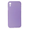 Mey İthalat®  iPhone XR Kılıf PP Ultra İnce Kapak - Mor