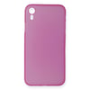 Mey İthalat®  iPhone XR Kılıf PP Ultra İnce Kapak - Pembe