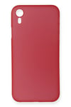 Mey İthalat®  iPhone XR Kılıf PP Ultra İnce Kapak - Kırmızı