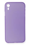 Mey İthalat®  iPhone XR Kılıf PP Ultra İnce Kapak - Mor