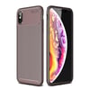 Mey İthalat®  iPhone XS Max Kılıf Auto Focus Karbon Kapak - Kahverengi
