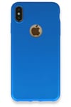Mey İthalat®  iPhone XS Max Kılıf First Silikon - Mavi