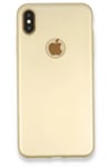 Mey İthalat®  iPhone XS Max Kılıf First Silikon - Gold