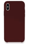 Mey İthalat®  iPhone XS Max Kılıf Lansman Legant Silikon - Bordo