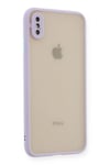 Mey İthalat®  iPhone XS Max Kılıf Montreal Silikon Kapak - Mor