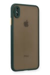 Mey İthalat®  iPhone XS Max Kılıf Montreal Silikon Kapak - Yeşil