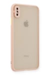 Mey İthalat®  iPhone XS Max Kılıf Montreal Silikon Kapak - Pembe