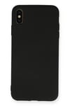 Mey İthalat®  iPhone XS Max Kılıf Nano içi Kadife Silikon - Siyah