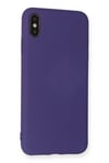 Mey İthalat®  iPhone XS Max Kılıf Nano içi Kadife Silikon - Mor