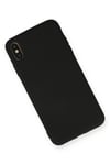 Mey İthalat®  iPhone XS Max Kılıf Nano içi Kadife Silikon - Siyah