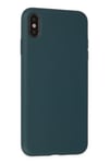 Mey İthalat®  iPhone XS Max Kılıf Nano içi Kadife Silikon - Koyu Yeşil