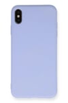Mey İthalat®  iPhone XS Max Kılıf Nano içi Kadife Silikon - Lila