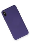 Mey İthalat®  iPhone XS Max Kılıf Nano içi Kadife Silikon - Mor