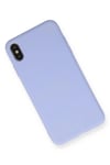 Mey İthalat®  iPhone XS Max Kılıf Nano içi Kadife Silikon - Lila