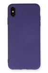 Mey İthalat®  iPhone XS Max Kılıf Nano içi Kadife Silikon - Mor