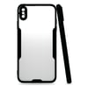Mey İthalat®  iPhone XS Max Kılıf Platin Silikon - Siyah